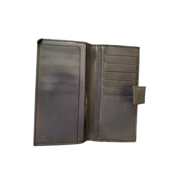 Vintage Gucci‎ Long Wallet Womens Brown Leather Bi Fold - Picture 7 of 7